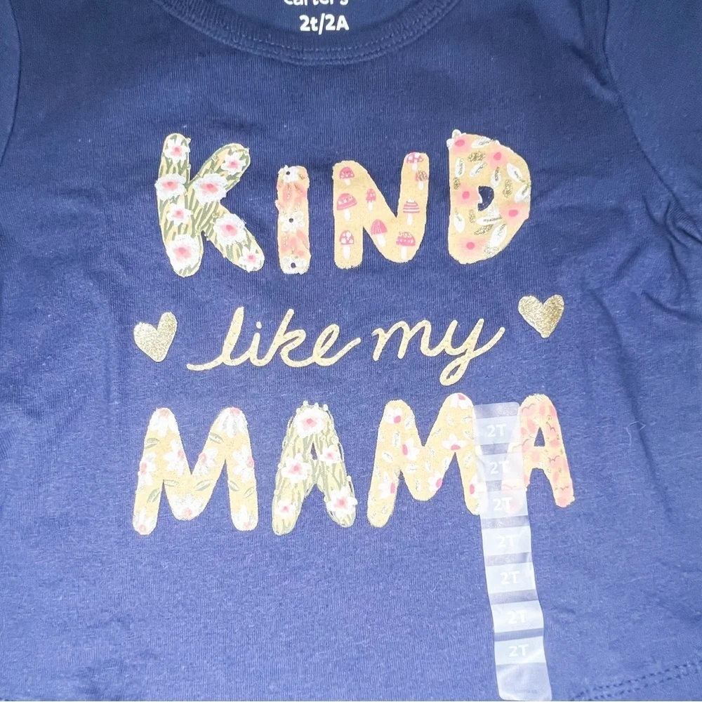 Carter’s Toddler Girls ‘Kind Like My Mama’ Peplum Jersey Top, 2T